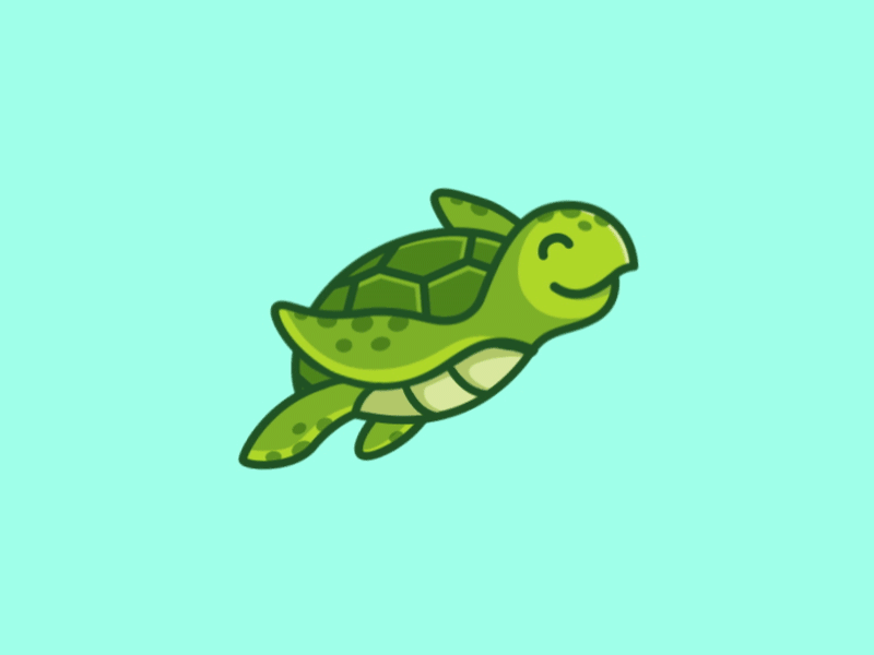 sea turtle animation turtle animation and simple illustration small