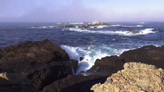 relaxing ocean waves crashing into rocky shore 3 hours on make a gif small