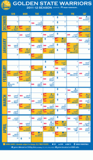 warriors schedule 2012 mosconelimousine com small