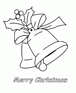 bluebonkers christmas bells and merry christmas coloring small