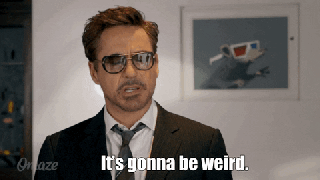 its gonna be weird robert downey jr gif by omaze find small