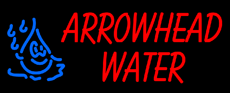 custom arrowhead water logo neon sign 4 neon custom signs small