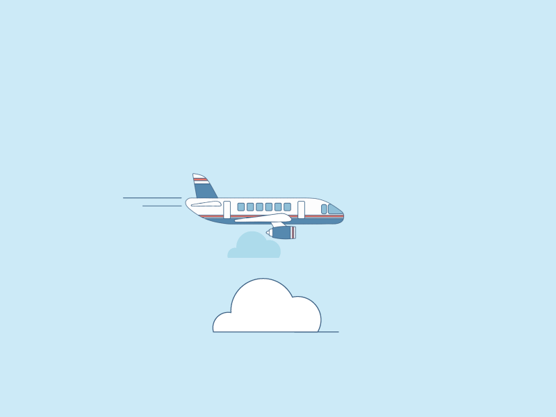 airplane animation graphics and illustrations small