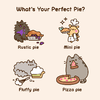 pusheen what s your perfect pie cat eating