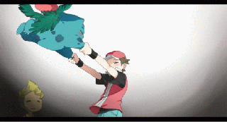 pokemon trainer red gif find share on giphy small