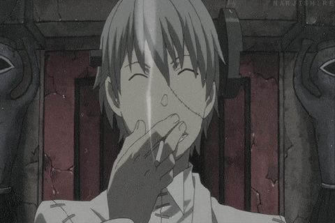 soul eater smoking gif find share on giphy small
