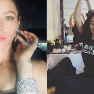 golden globes 2018 best selfies of celebs getting ready allure small