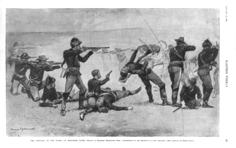 the battle of the wounded knee took place o december 29th 1890 small
