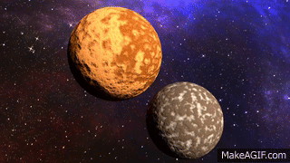 blender planet collision on make a gif small