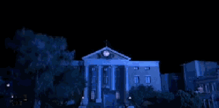 back to the future how did the hill valley clock tower break small