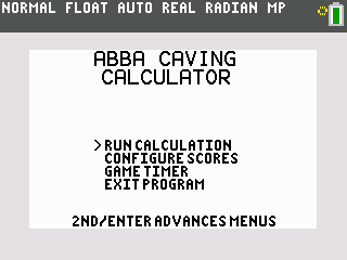 minecraft abba caving calculator ticalc org
