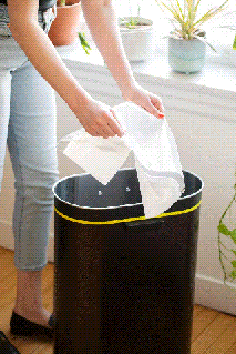 is there one correct way to bag a trash can not according hefty apartment therapy holograpic small