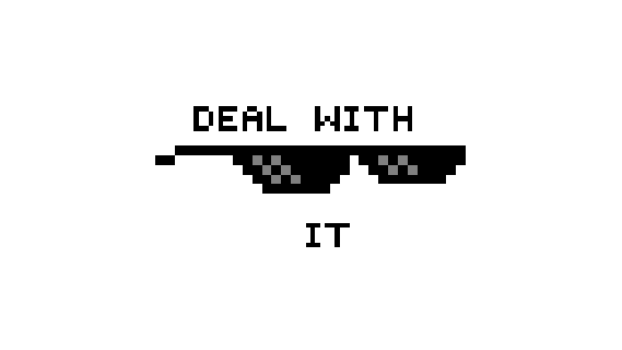 pixilart deal with it shades w animation by firehead2012 small