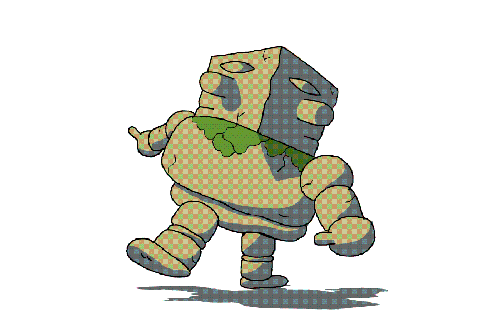 tabataba golem with a spinning head small