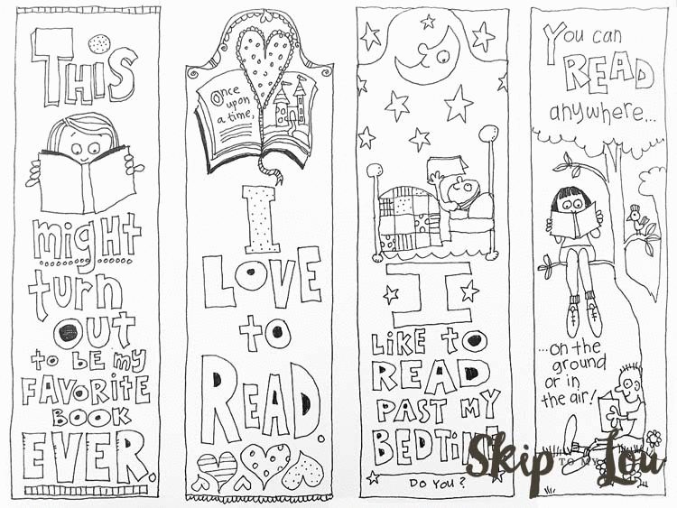 free coloring bookmarks skip to my lou kids crafts pinterest small