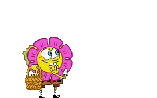 flowers spongebob sticker for ios android giphy small