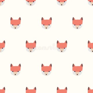 seamless cute fox pattern stock illustration illustration of small