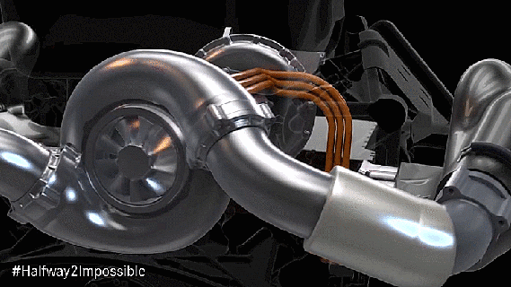 how mercedes f1 s genius split turbo came to be small