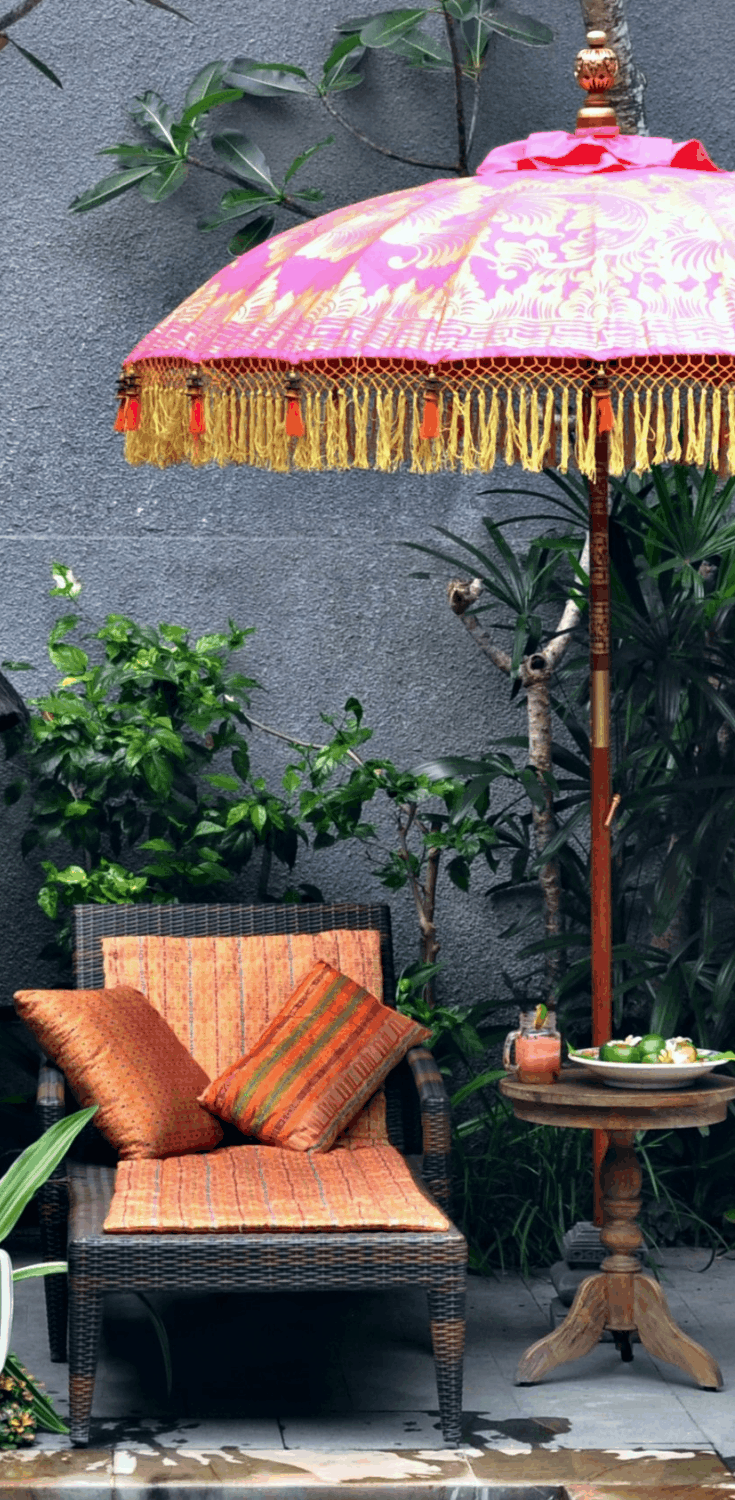 it s been an adventure bringing together gorgeous fabrics and hand crafts from across india indonesia to create e indian garden bali parasols north star umbrella small
