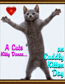 a cuddly kitten dancing free cuddly kitten day ecards greeting