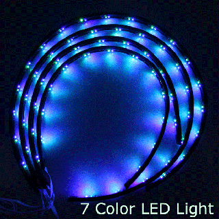4x 7 colour led strip car under glow underbody system neon small