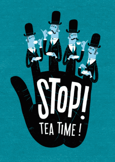happy and humorous illustrations tea time teas and illustrations small
