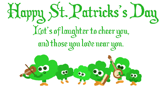 image happy st patrick day greetings clover gif new gif the small