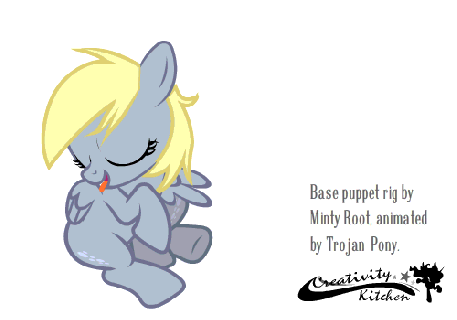 1301931 animated artist trojan pony behaving like a cat cute small