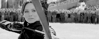 black and white mockingjay part two gif find share on small