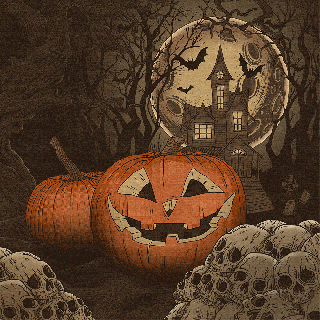 freelance illustrator martin reznik illustration spooky wallpaper