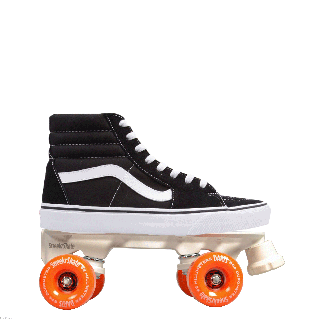 sneekrskate deine sneaker auf einer rollerskate plate mit pair skating small