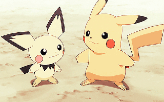 pichu and pikachu gifs find share on giphy small