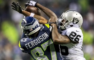 after years of playing with fire geno smith provides seahawks real security behind russell wilson the seattle times oakland raider logo history small
