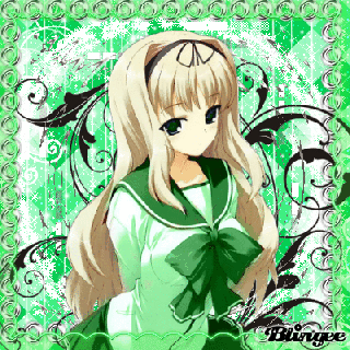 green anime girl for nagisa19 and jessy loves animes picture small