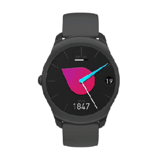 ticwatch 2 smart watch heart rate monitor gps wireless charging small