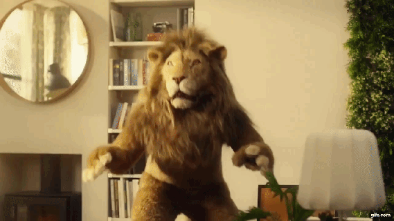 ikea lion man tv advert 60 wonderfuleveryday animated gif small