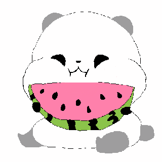 pixilart panda eating watermelon by 65608 funny pictures with captions small